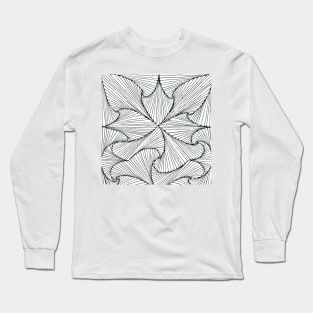 Monochrome Paradox Spiral Art Long Sleeve T-Shirt